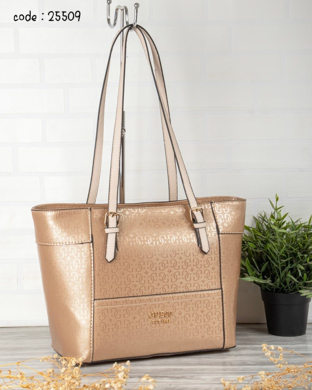 GUESS Monogram Classic Tote Bag