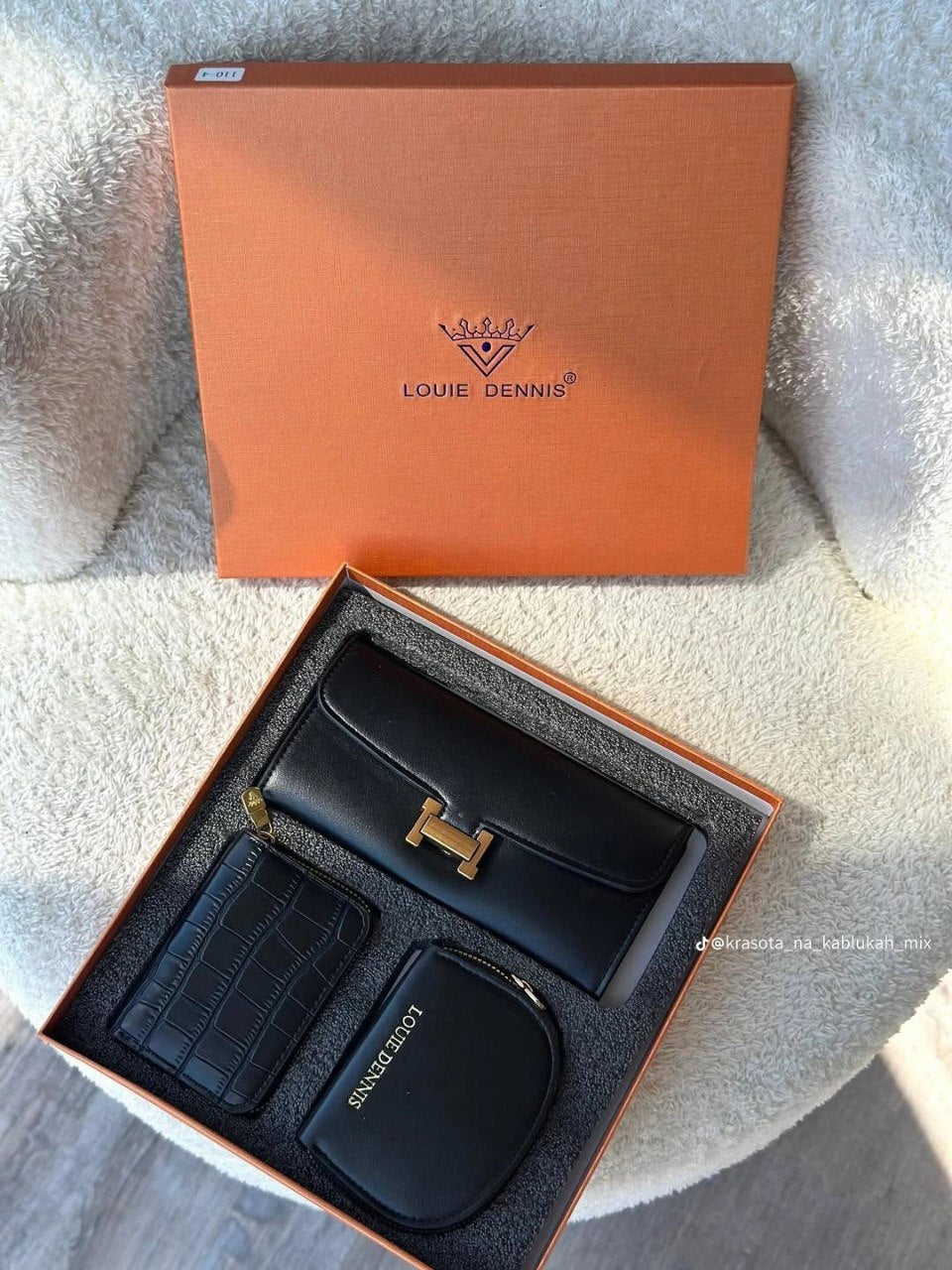Luxury 3-Piece Women's Wallet & Card Holder Gift Set