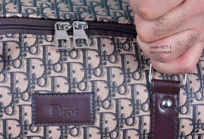 DIOR Premium Monogram Travel Duffle Bag