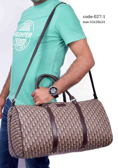 DIOR Premium Monogram Travel Duffle Bag