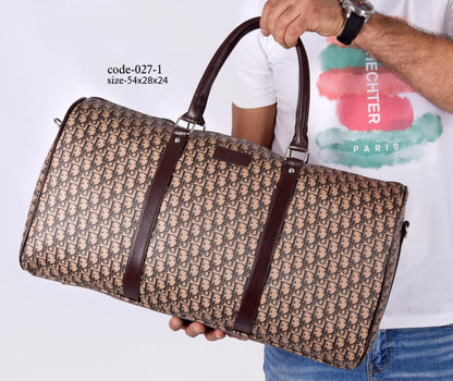 DIOR Premium Monogram Travel Duffle Bag