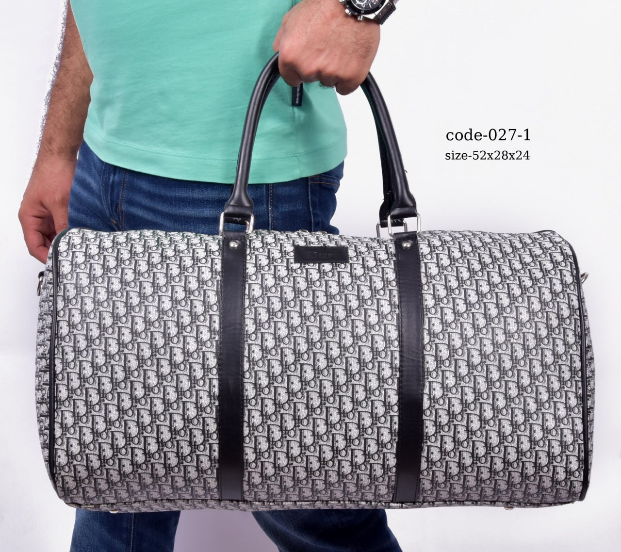 DIOR Premium Monogram Travel Duffle Bag
