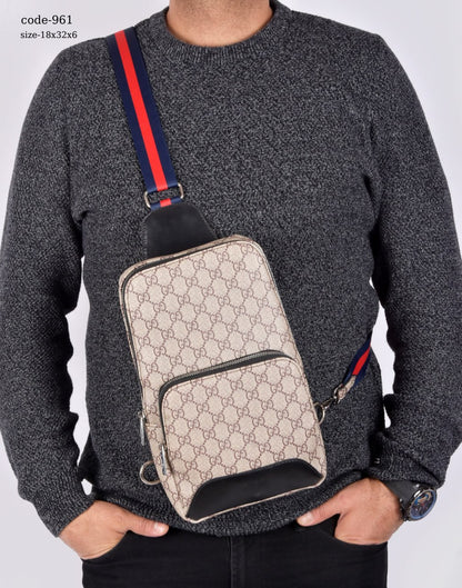 Elegant Monogram Crossbody Sling Bag