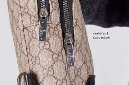 Elegant Monogram Crossbody Sling Bag