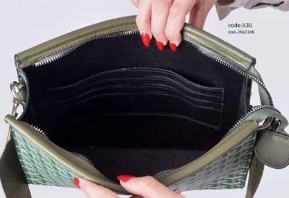 Goyard-Style Patterned Multi-Functional Pouch unisex