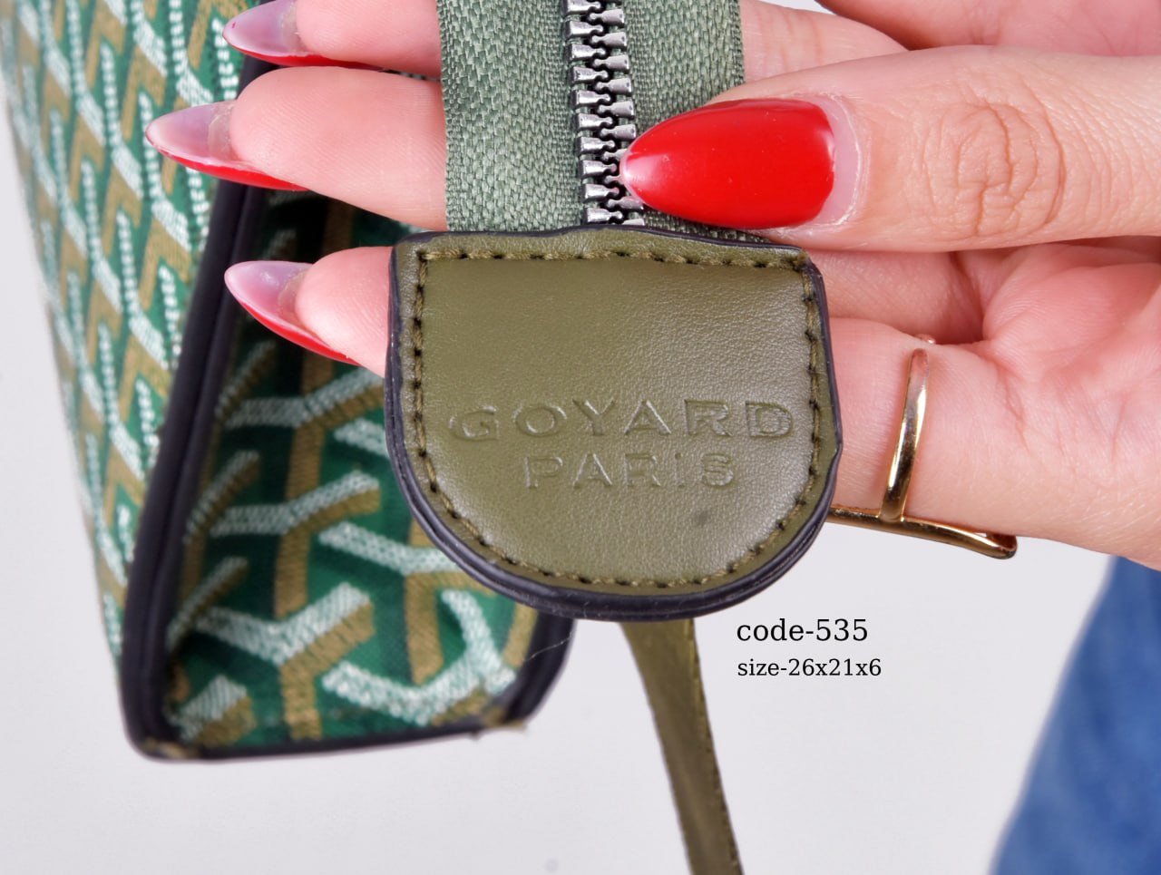 Goyard-Style Patterned Multi-Functional Pouch unisex