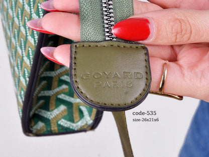 Goyard-Style Patterned Multi-Functional Pouch unisex