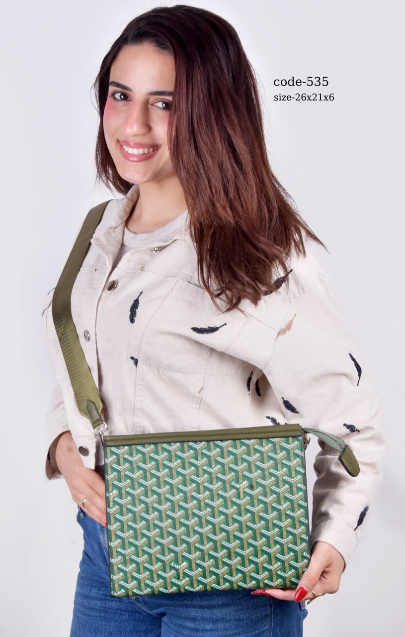 Goyard-Style Patterned Multi-Functional Pouch unisex