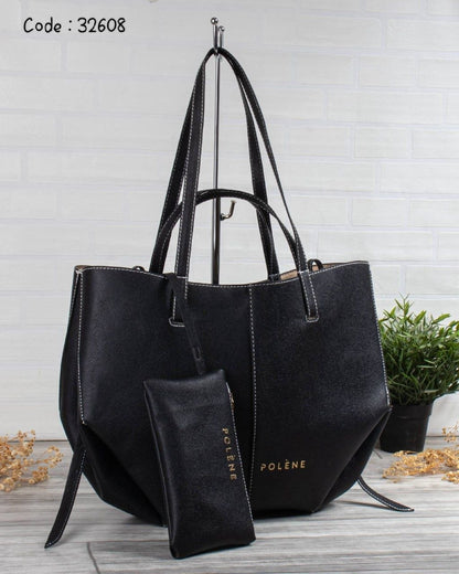 Polène Paris Inspired Multi-Wear Tote Bag with Pouch
