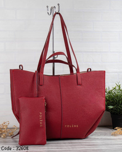 Polène Paris Inspired Multi-Wear Tote Bag with Pouch