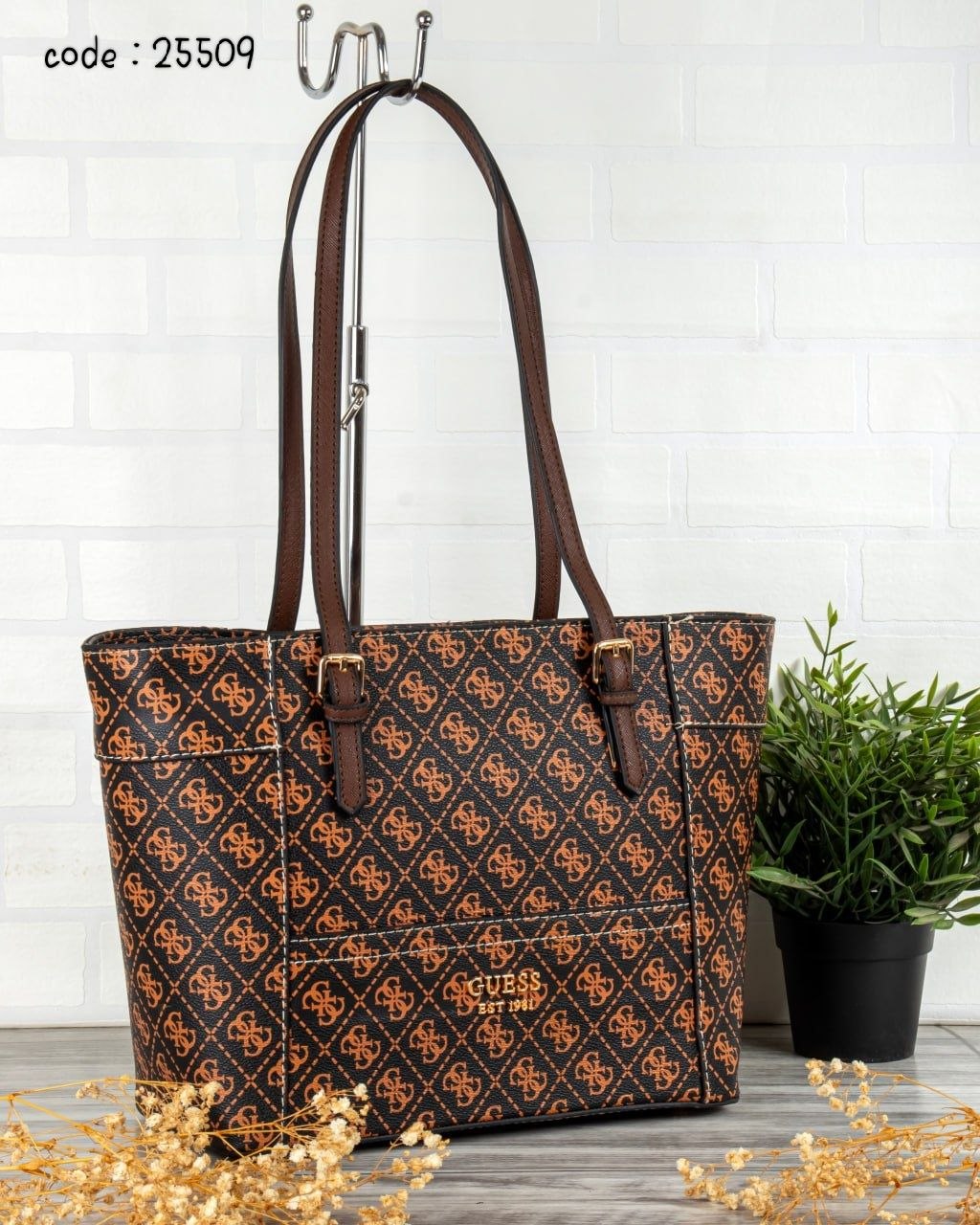 GUESS Monogram Classic Tote Bag