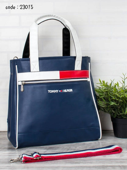 Tommy Hilfiger Inspired Casual Tote Bag