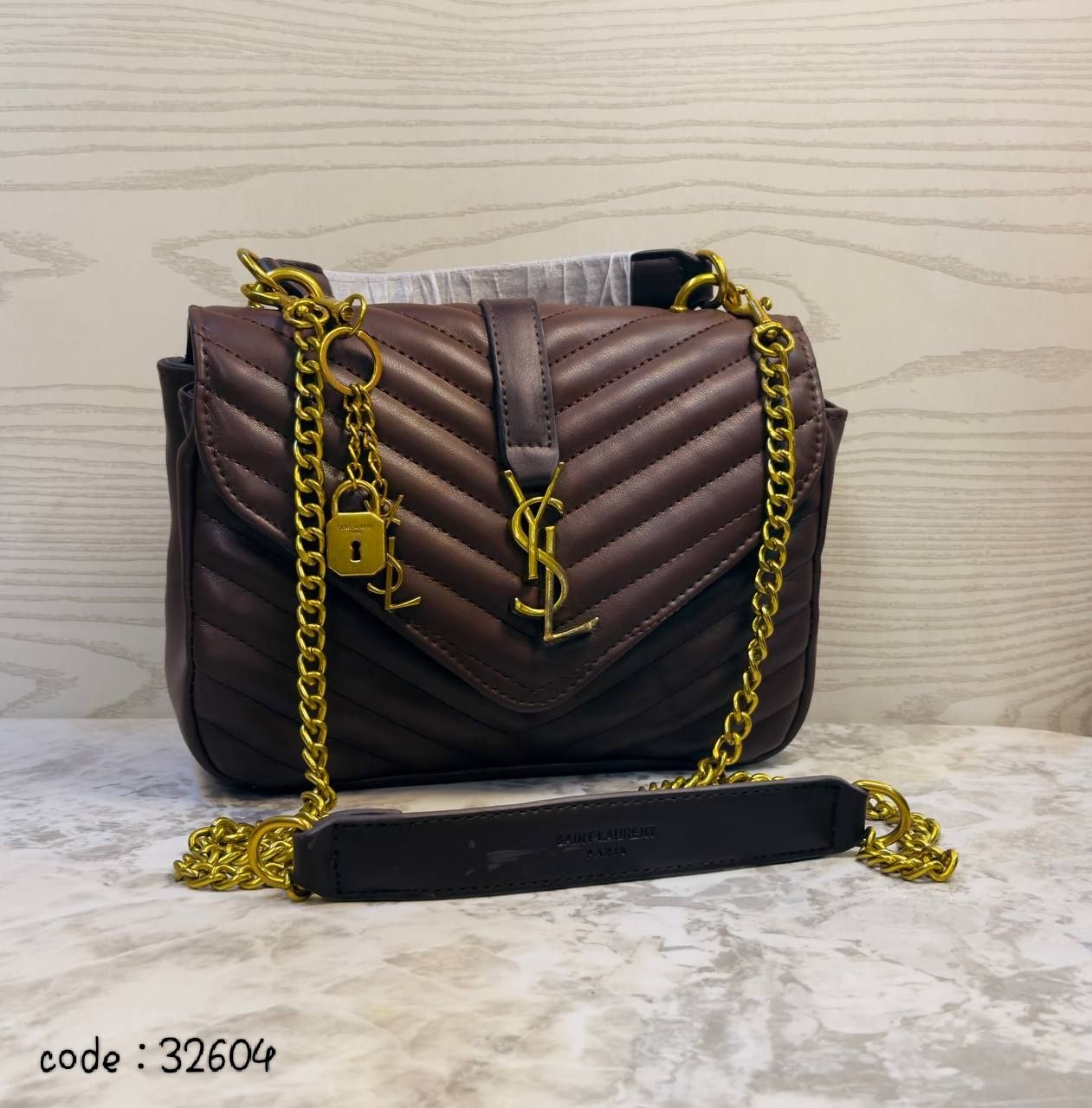 Elegant Quilted Chevron Shoulder Bag