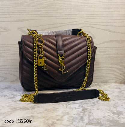 Elegant Quilted Chevron Shoulder Bag