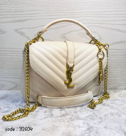 Elegant Quilted Chevron Shoulder Bag