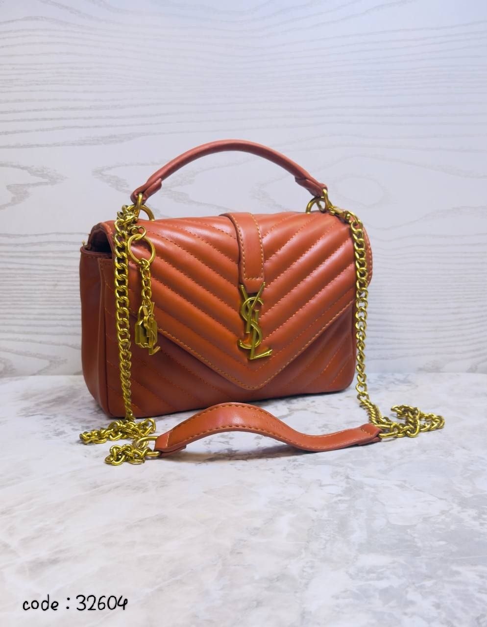 Elegant Quilted Chevron Shoulder Bag