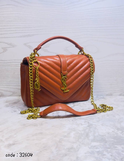 Elegant Quilted Chevron Shoulder Bag