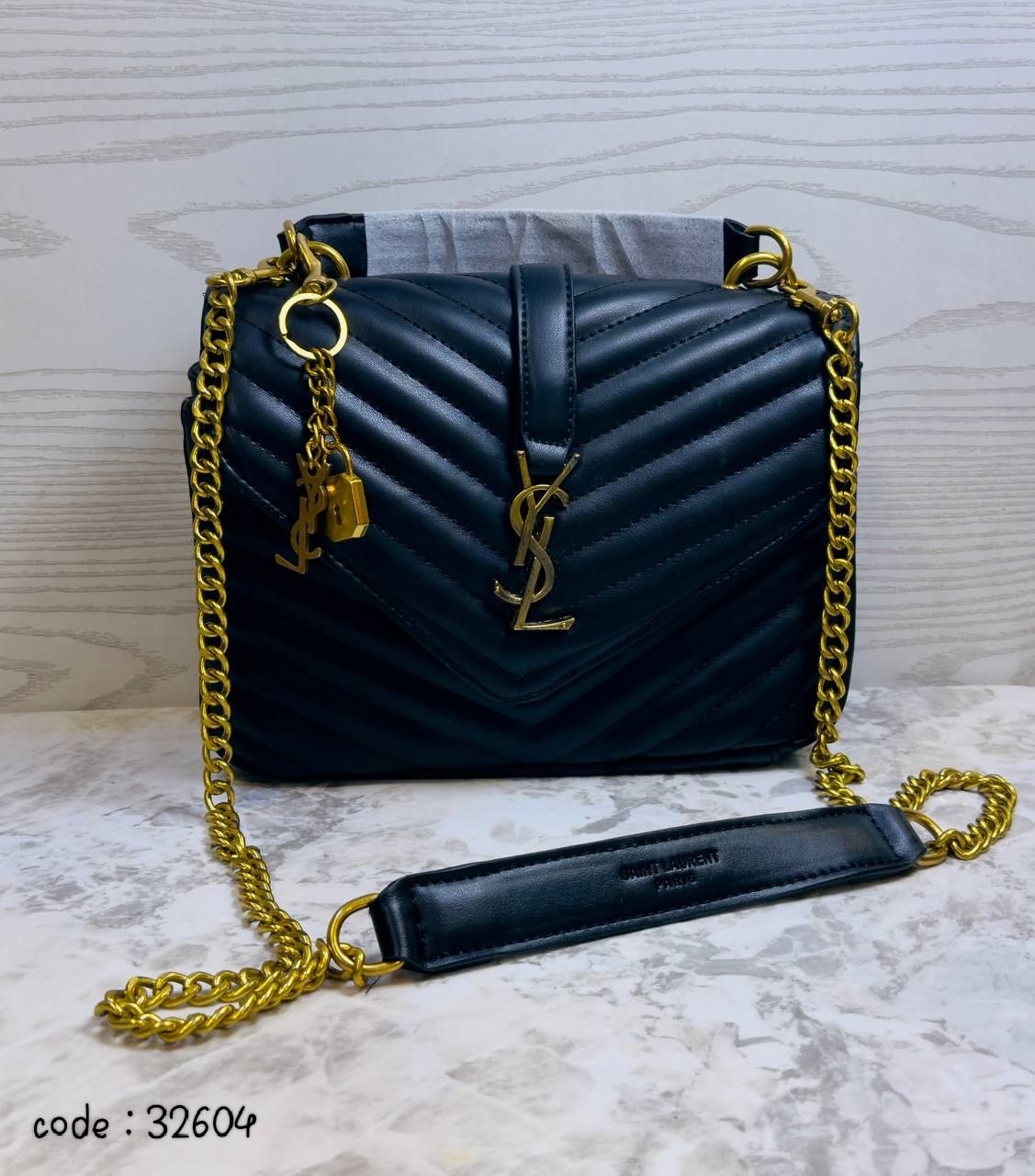 Elegant Quilted Chevron Shoulder Bag