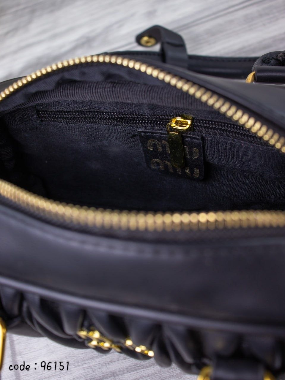 Miu Miu Matelassé Leather Top-Handle Bag