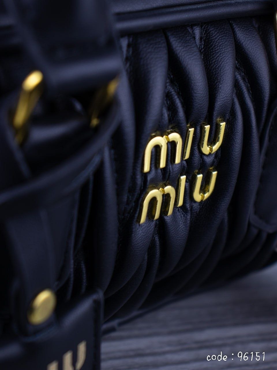 Miu Miu Matelassé Leather Top-Handle Bag