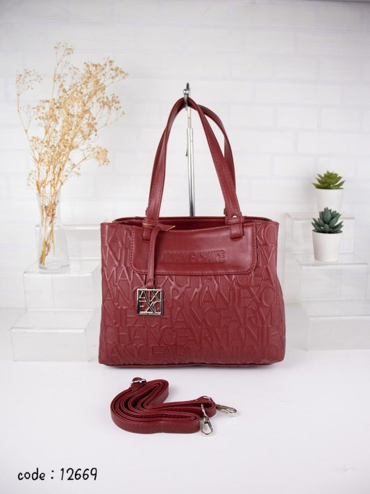 ARMANI EXCHANGE Monogram Satchel