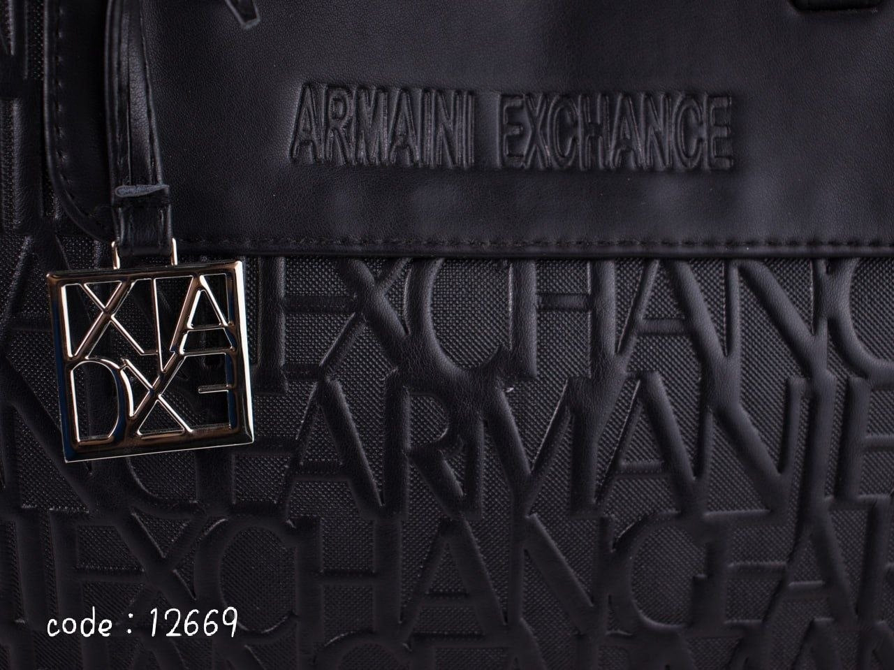 ARMANI EXCHANGE Monogram Satchel