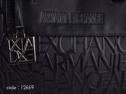 ARMANI EXCHANGE Monogram Satchel