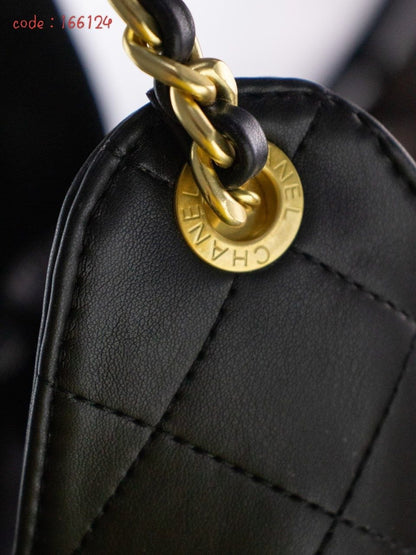 Chanel Large Quilted Lambskin Hobo/Bucket Bag