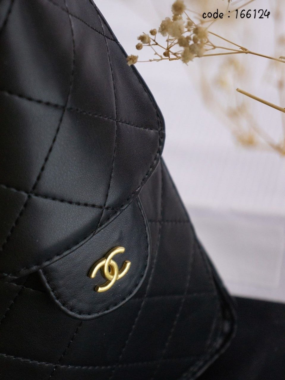 Chanel Large Quilted Lambskin Hobo/Bucket Bag