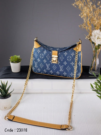 Elegant Monogram & Damier Crossbody Shoulder Bag