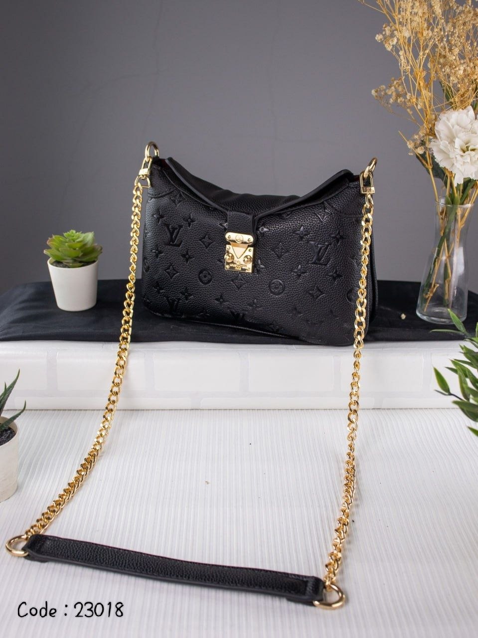 Elegant Monogram & Damier Crossbody Shoulder Bag