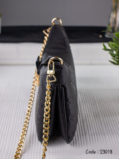 Elegant Monogram & Damier Crossbody Shoulder Bag