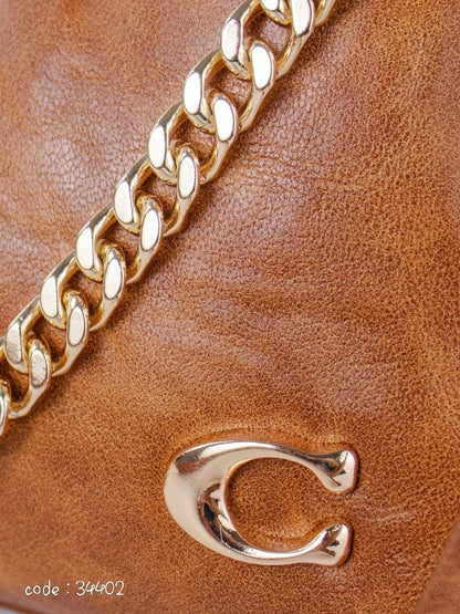 COACH Chic Slouchy Hobo Bag with Cherry Charm