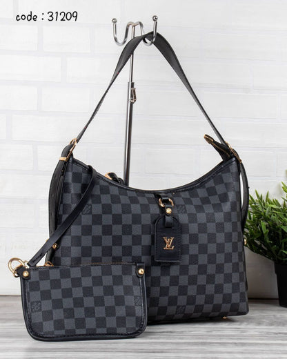 Louis Vuitton Graceful Hobo Bag Set (with Matching Pouch)