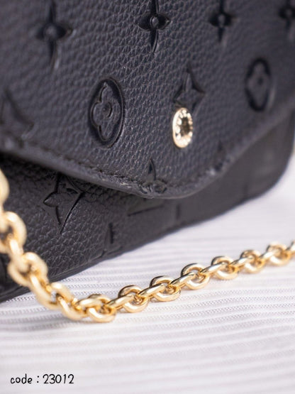 LOUIS VUITTON Elegant 3-in-1 Monogram Chain Crossbody Bag