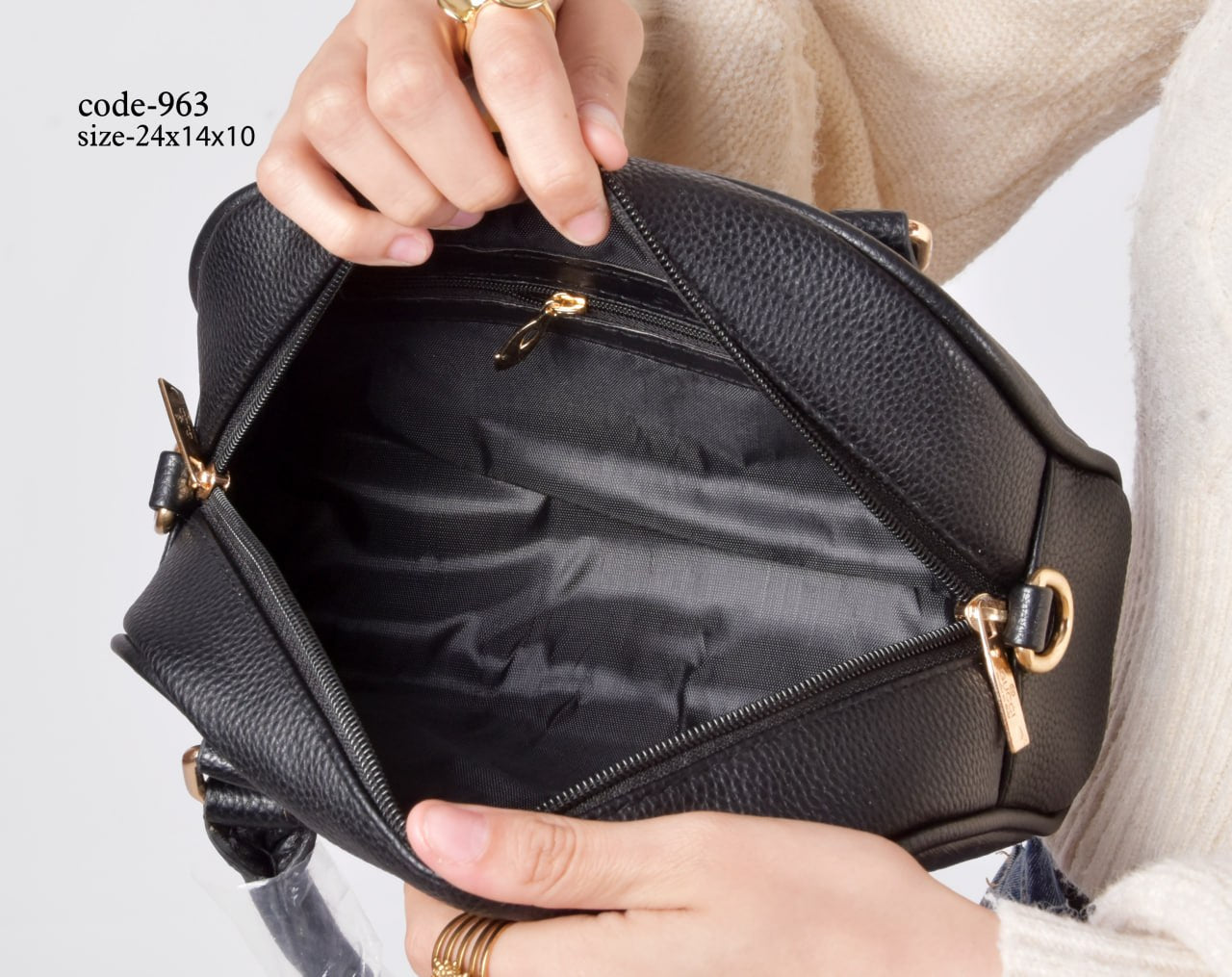 Gucci Inspired Top-Handle Bowling Crossbody Bag