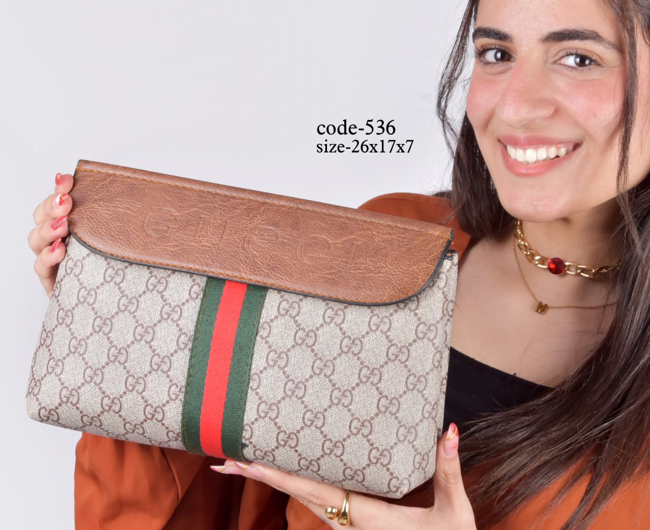 Elegant Patterned Crossbody & Clutch Bag