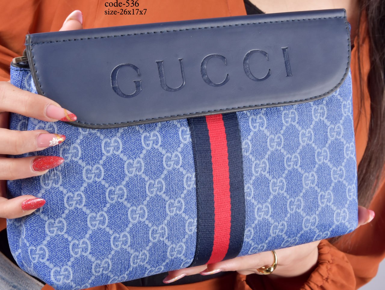 Elegant Patterned Crossbody & Clutch Bag