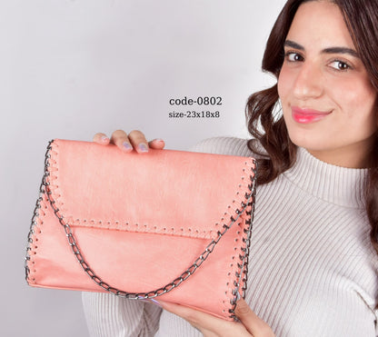 Stella Mccartney The Chain-Trim Envelope Crossbody/Clutch