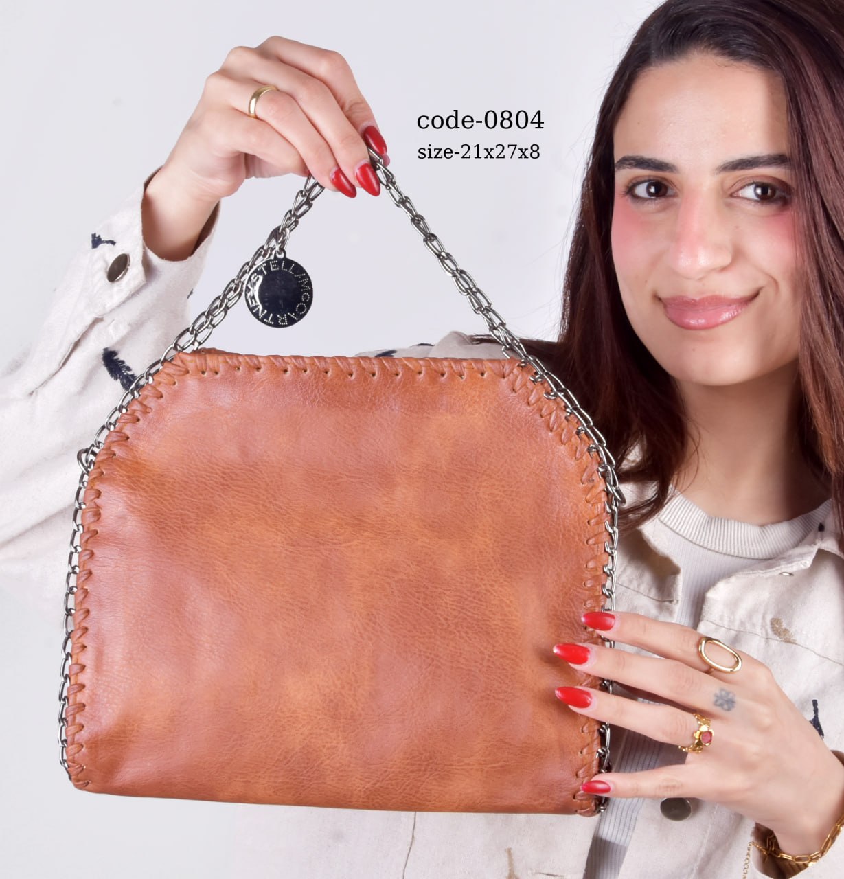 Stella Mccartney The Chain-Trim Envelope Crossbody/Clutch