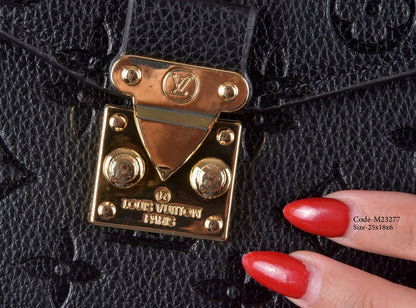 Elegant Monogram Crossbody & Top-Handle Bag
