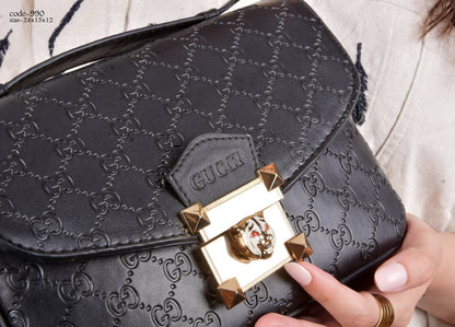 Gucci-Inspired Monogram Crossbody & Shoulder Bag