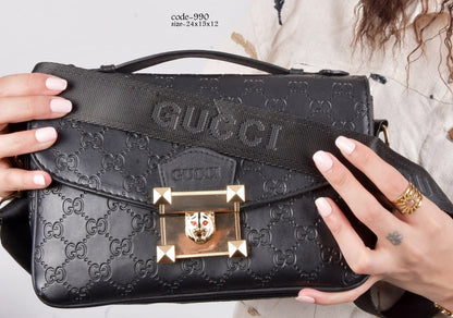 Gucci-Inspired Monogram Crossbody & Shoulder Bag