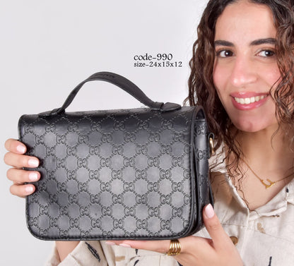 Gucci-Inspired Monogram Crossbody & Shoulder Bag