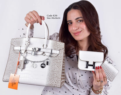 HERMES Luxury 3-Piece Handbag Set