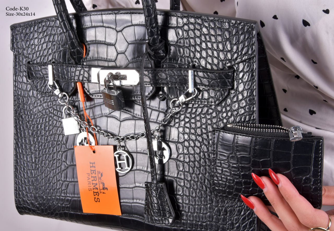 HERMES Luxury 3-Piece Handbag Set