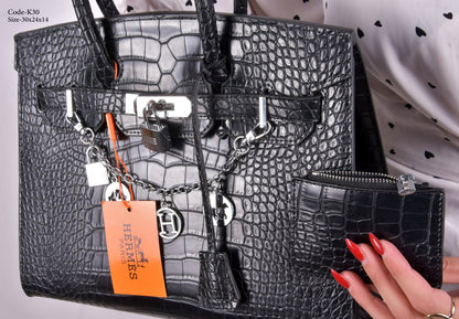 HERMES Luxury 3-Piece Handbag Set