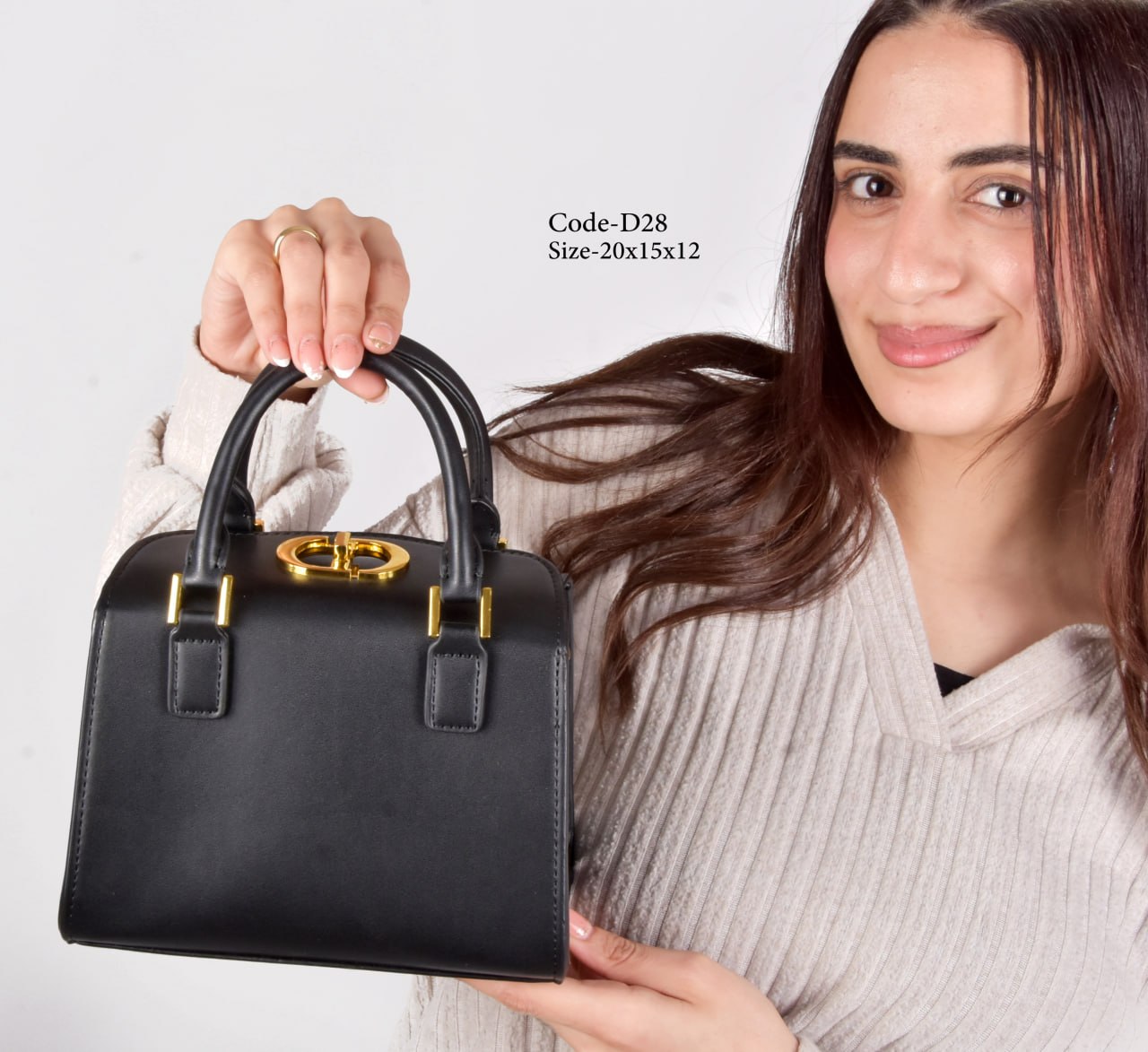 Dior Model D28 Elegant Black Satchel
