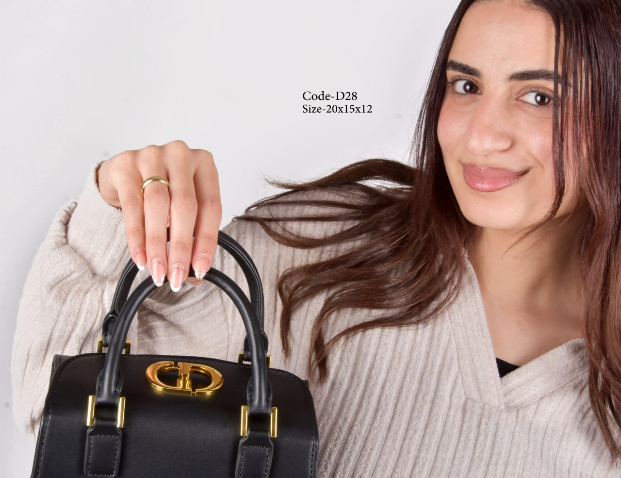Dior Model D28 Elegant Black Satchel