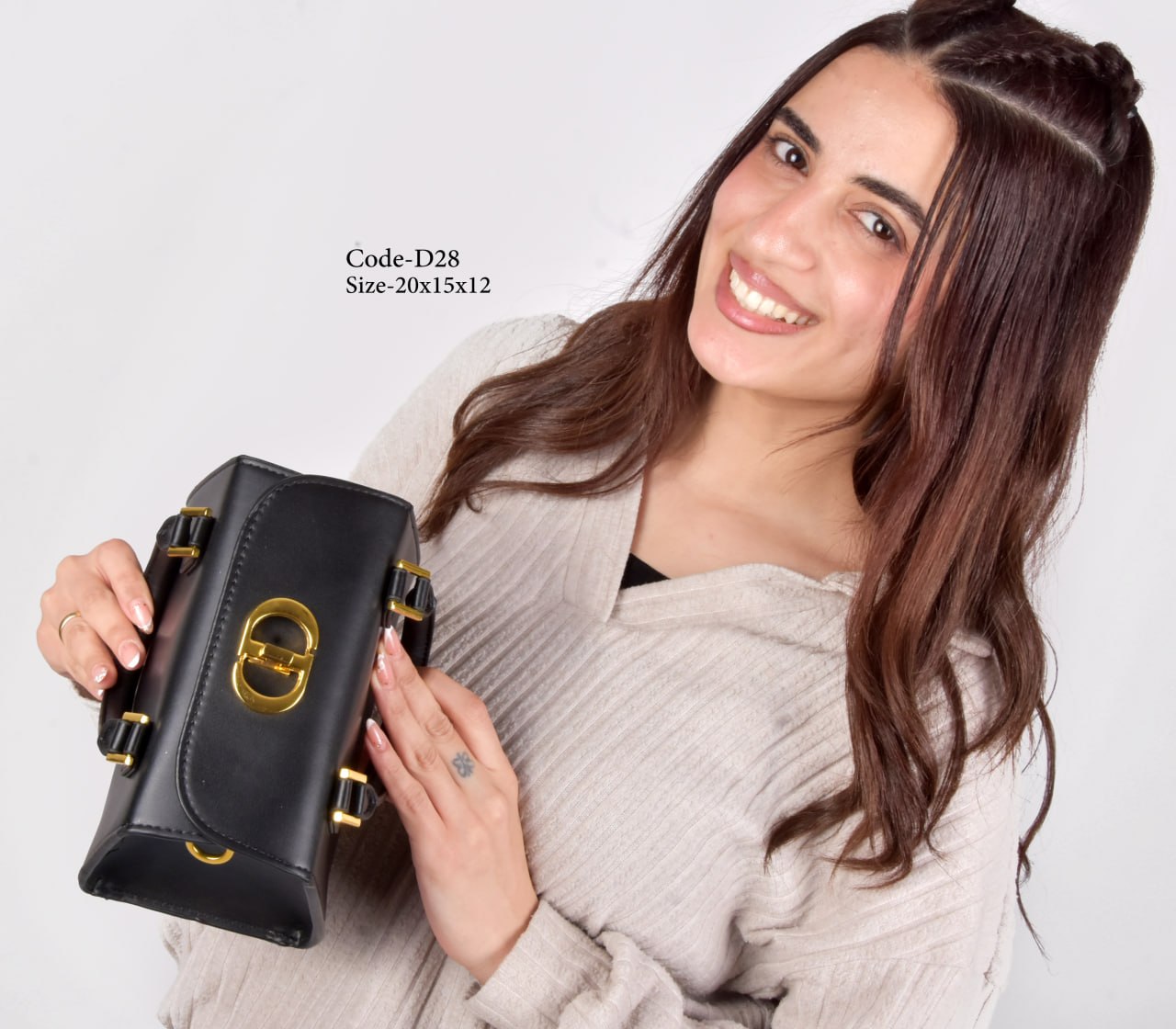 Dior Model D28 Elegant Black Satchel
